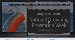 Desktop Screenshot of lifesavingsociety.ns.ca